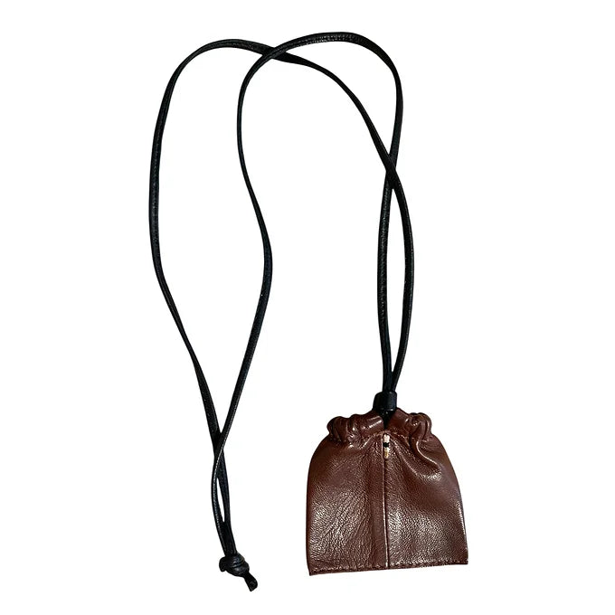 Pochette à lien de serrage - String mini - Ébène