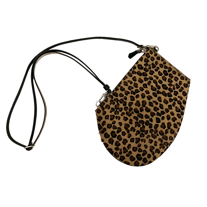 Pochette bandoulière - Zip medium - Léopard