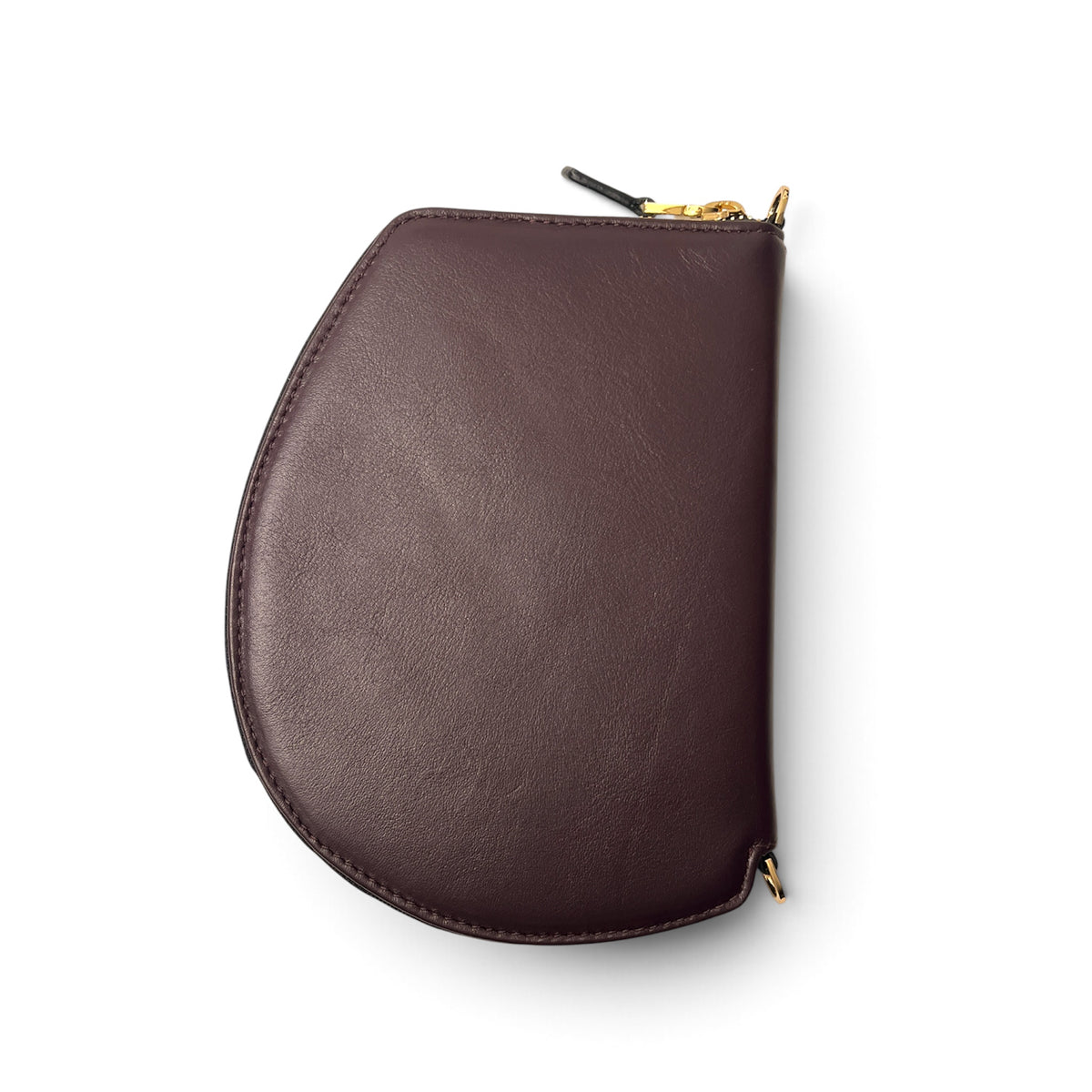Pochette organisée - Pocket medium - Bordeaux et finitions dorées