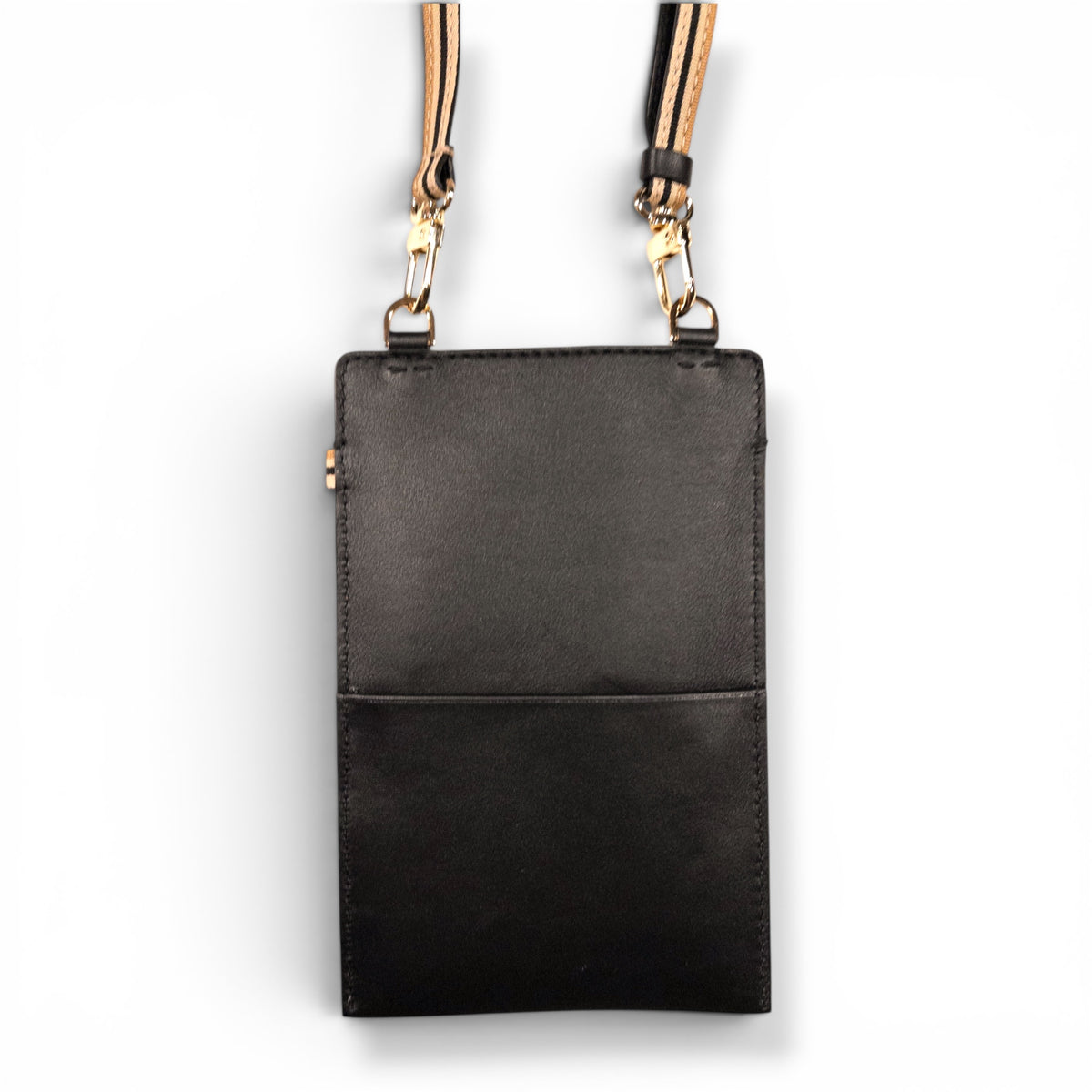 Sac téléphone - Noir et finitions dorées