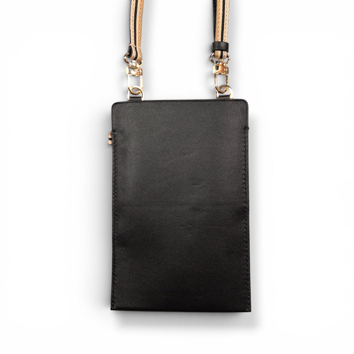 Sac téléphone - Noir et finitions dorées