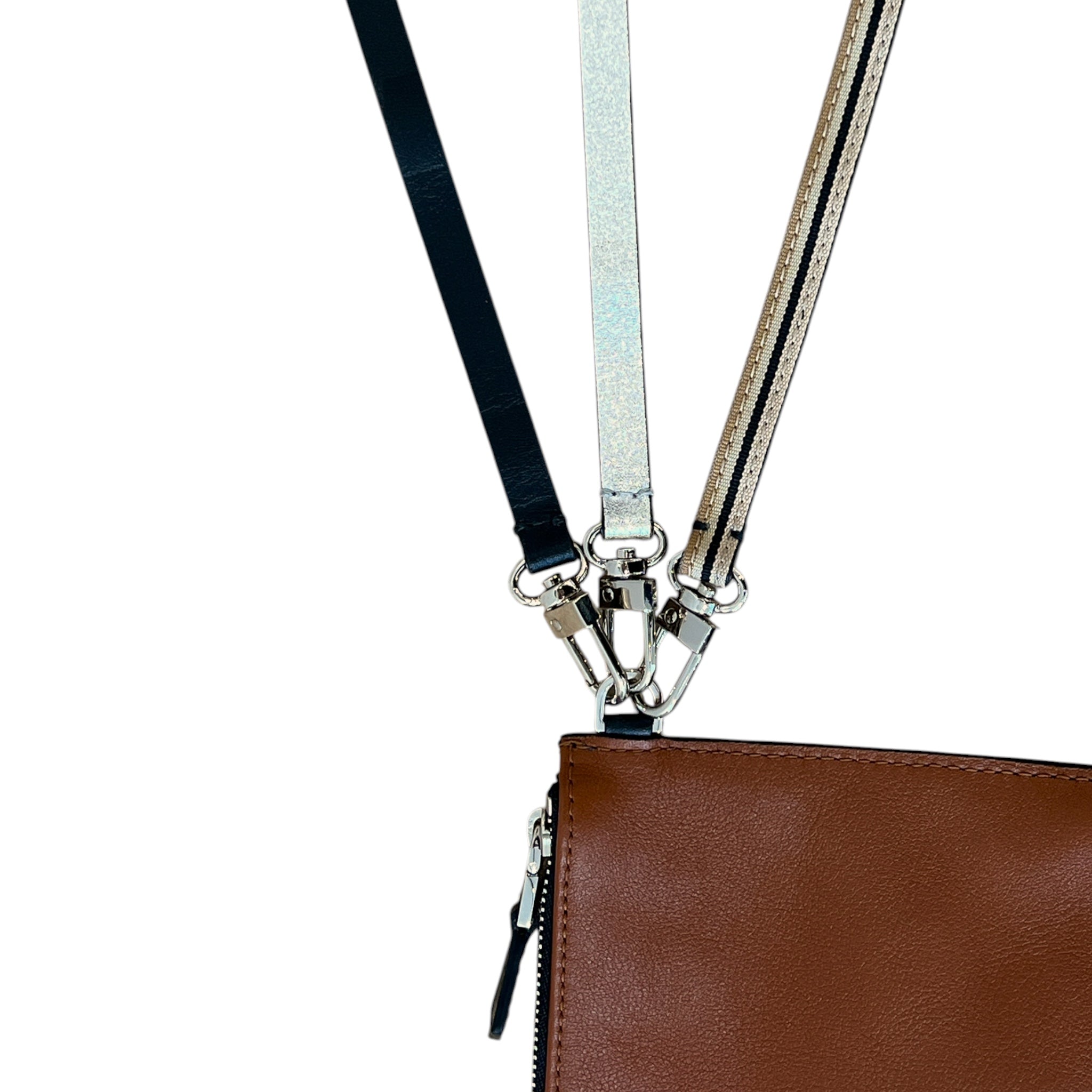 Pocket - Medium zip - Cognac and black