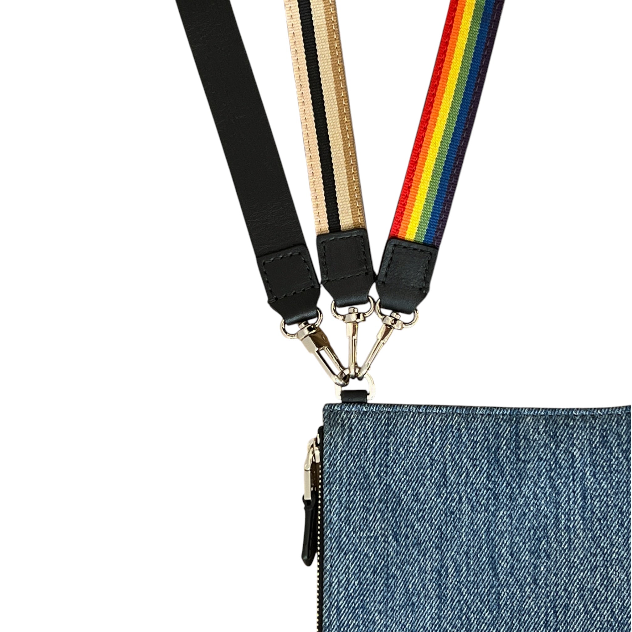 Pochette bandoulière - Zip XL - Denim bleu recyclé