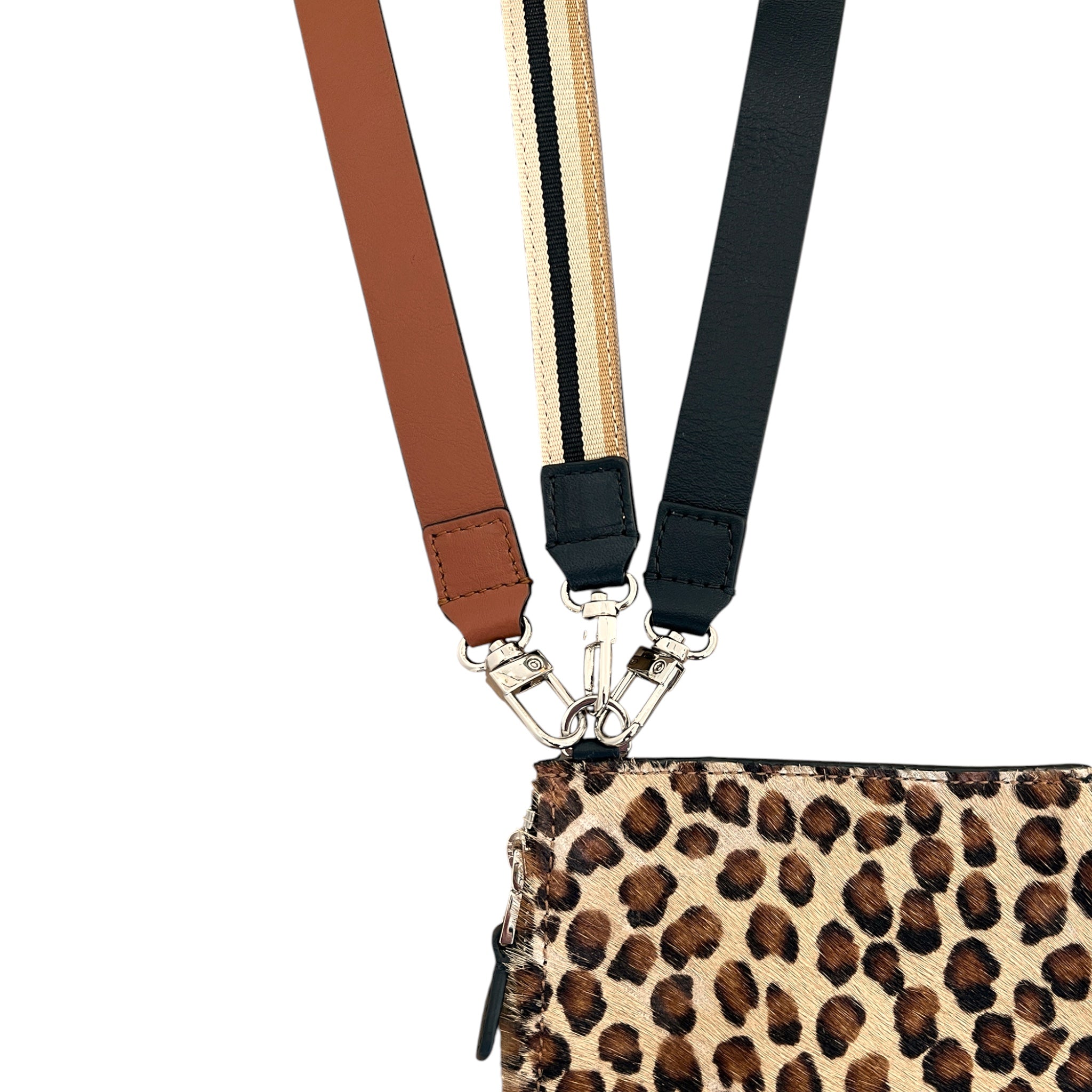 Pochette bandoulière - Zip medium - Léopard