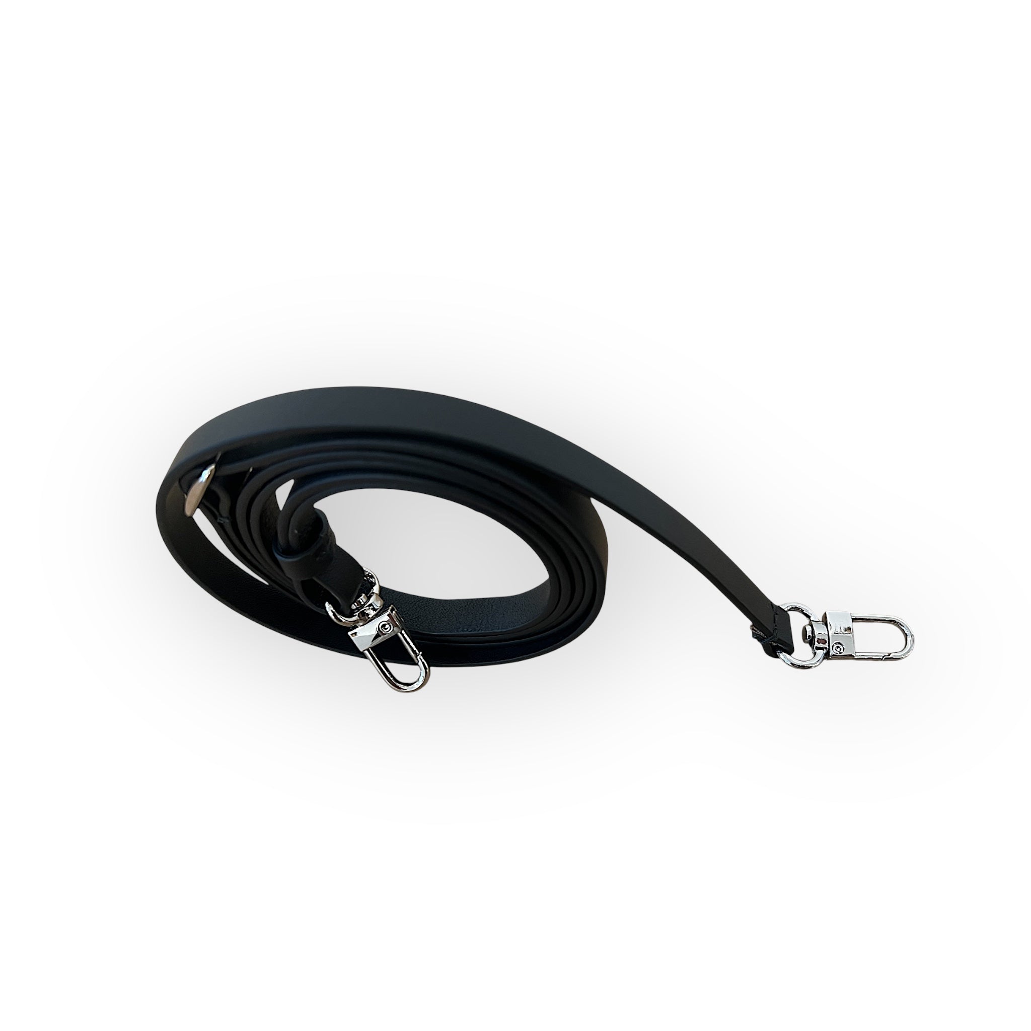 shoulder strap fine ajustable - Black with silver trim