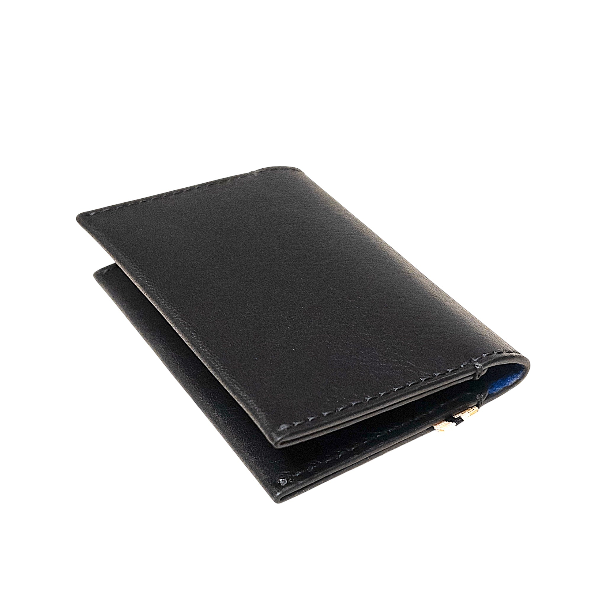 Slim wallet RFID Multicards - black blue