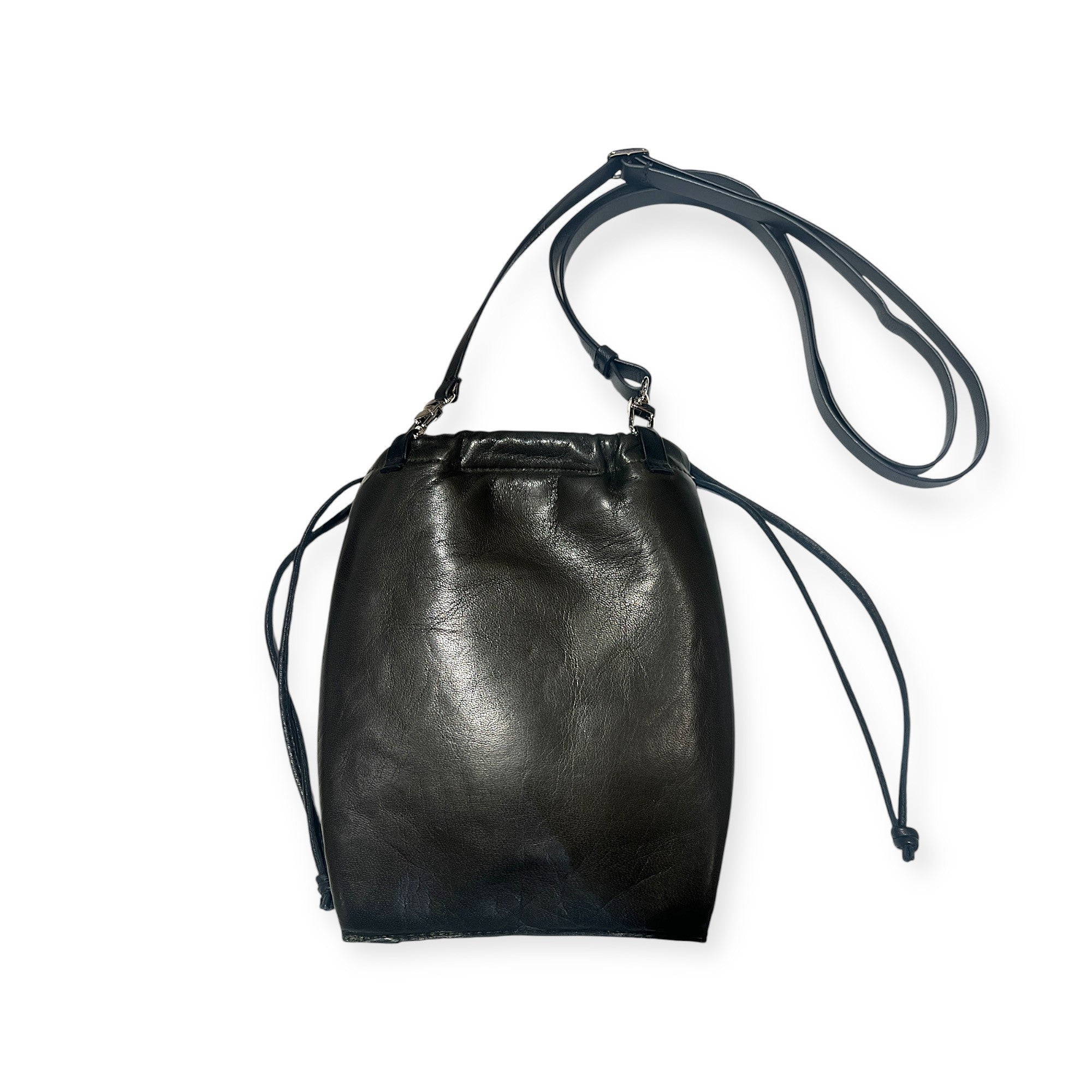 Pochette à lien de serrage - String micro - Kaki et noir