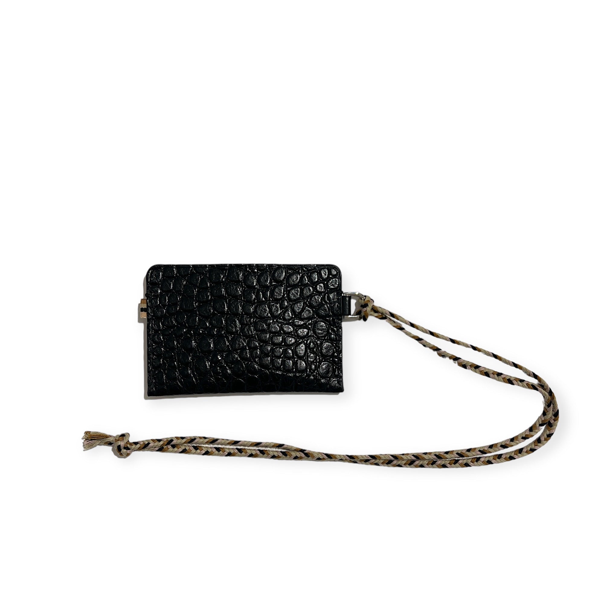 Porte-cartes - Noir croco