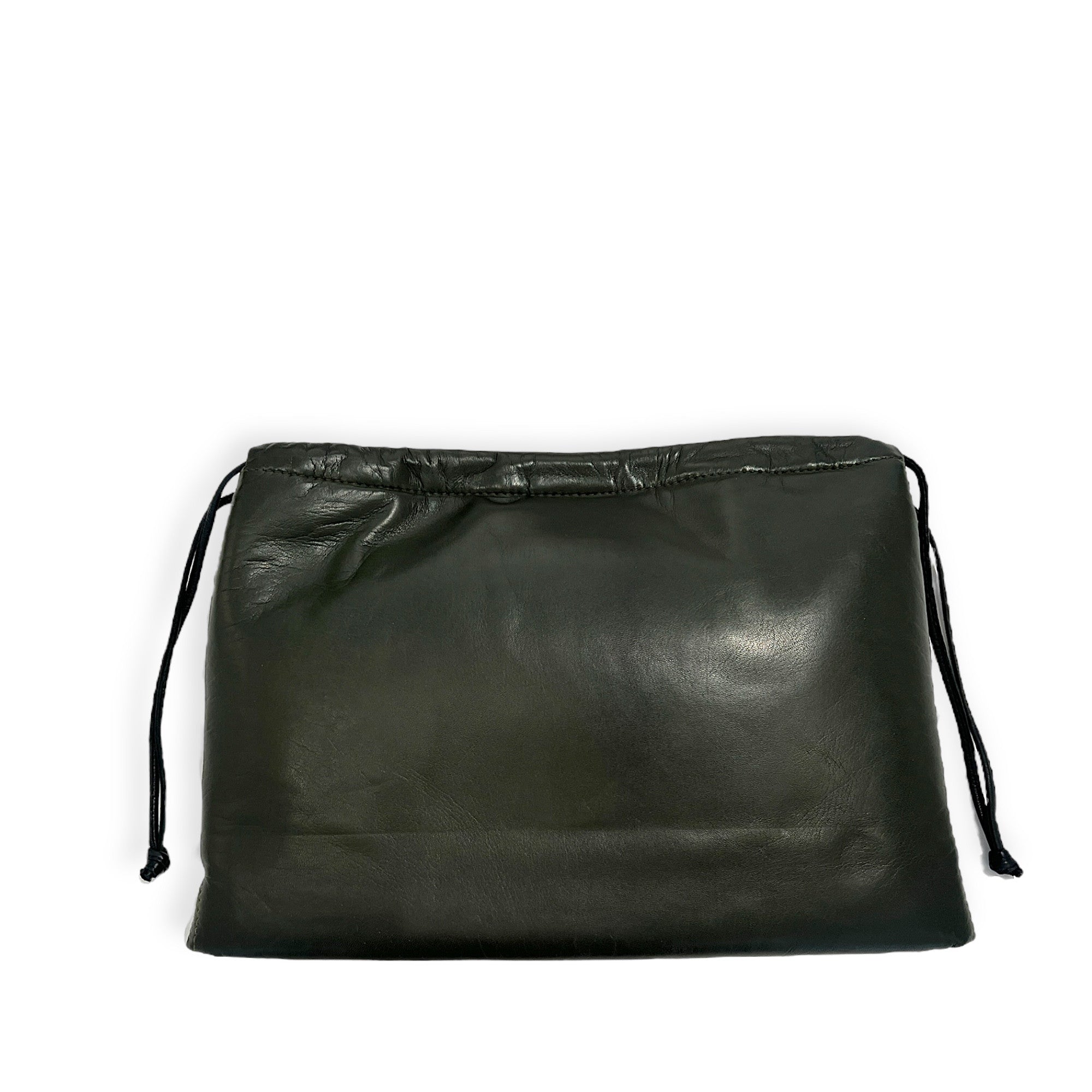 Pochette à lien de serrage - String medium - Kaki et noir