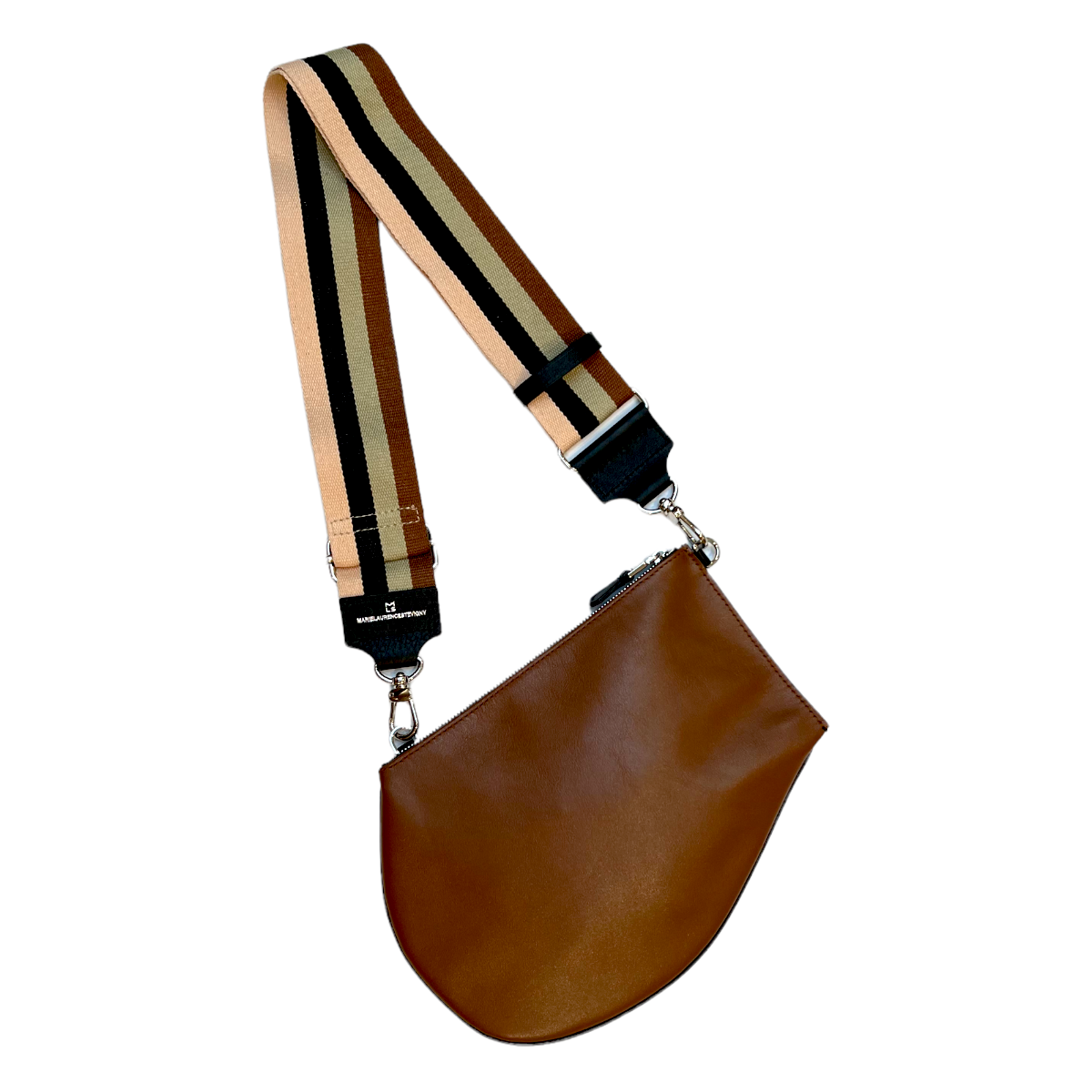 Pocket - Medium zip - Cognac and black