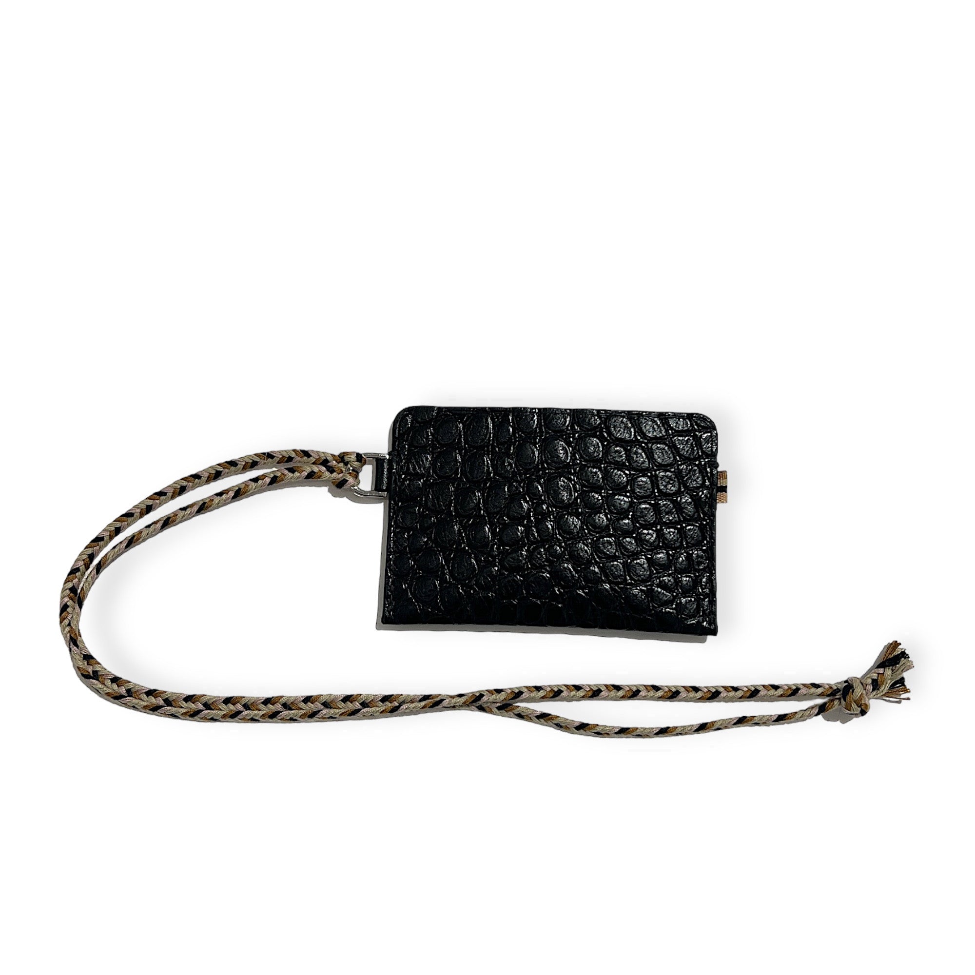 Porte-cartes - Noir croco