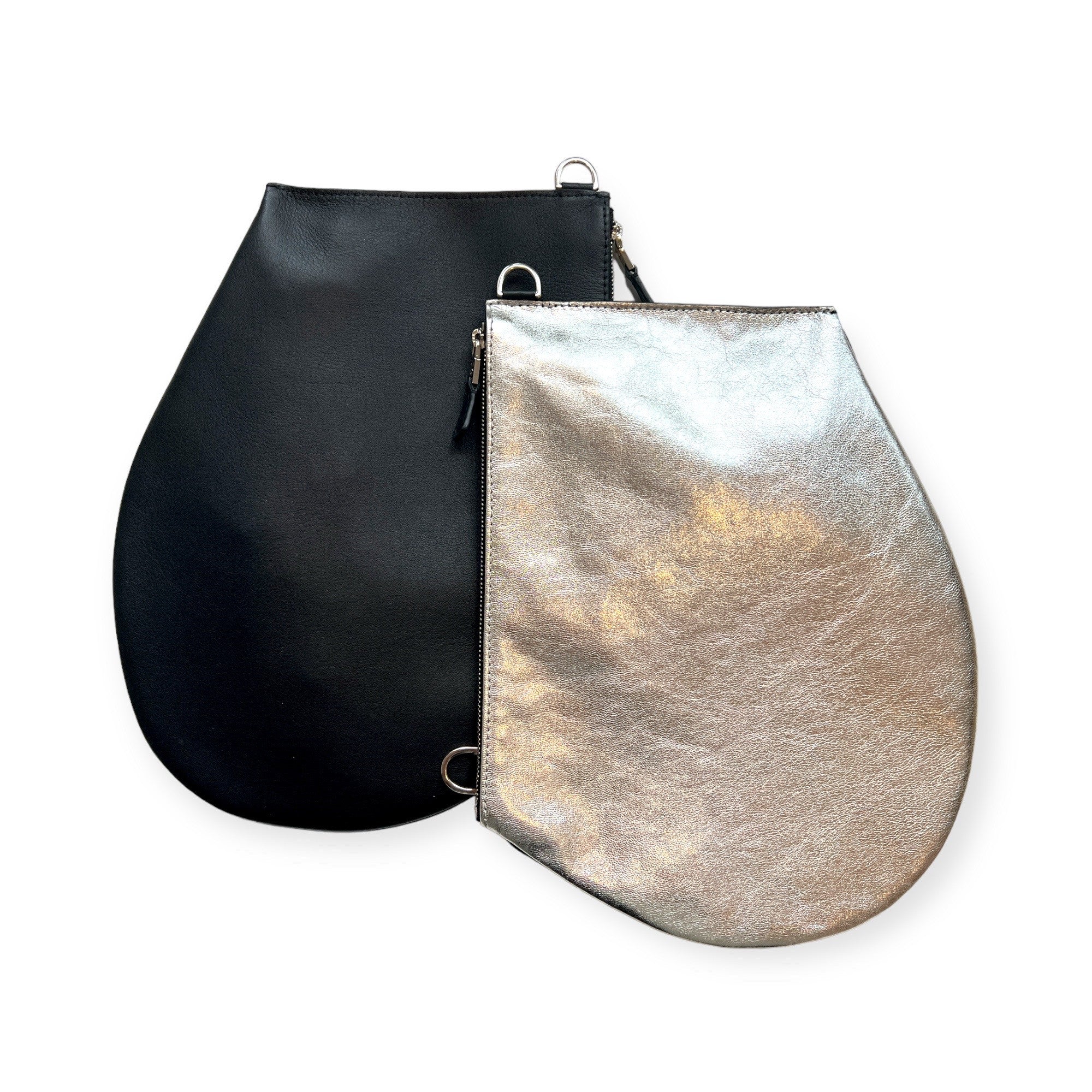 mls-marielaurencestevigny-Zip maxi pouch without strap-silver black nickel-front backJPG.J