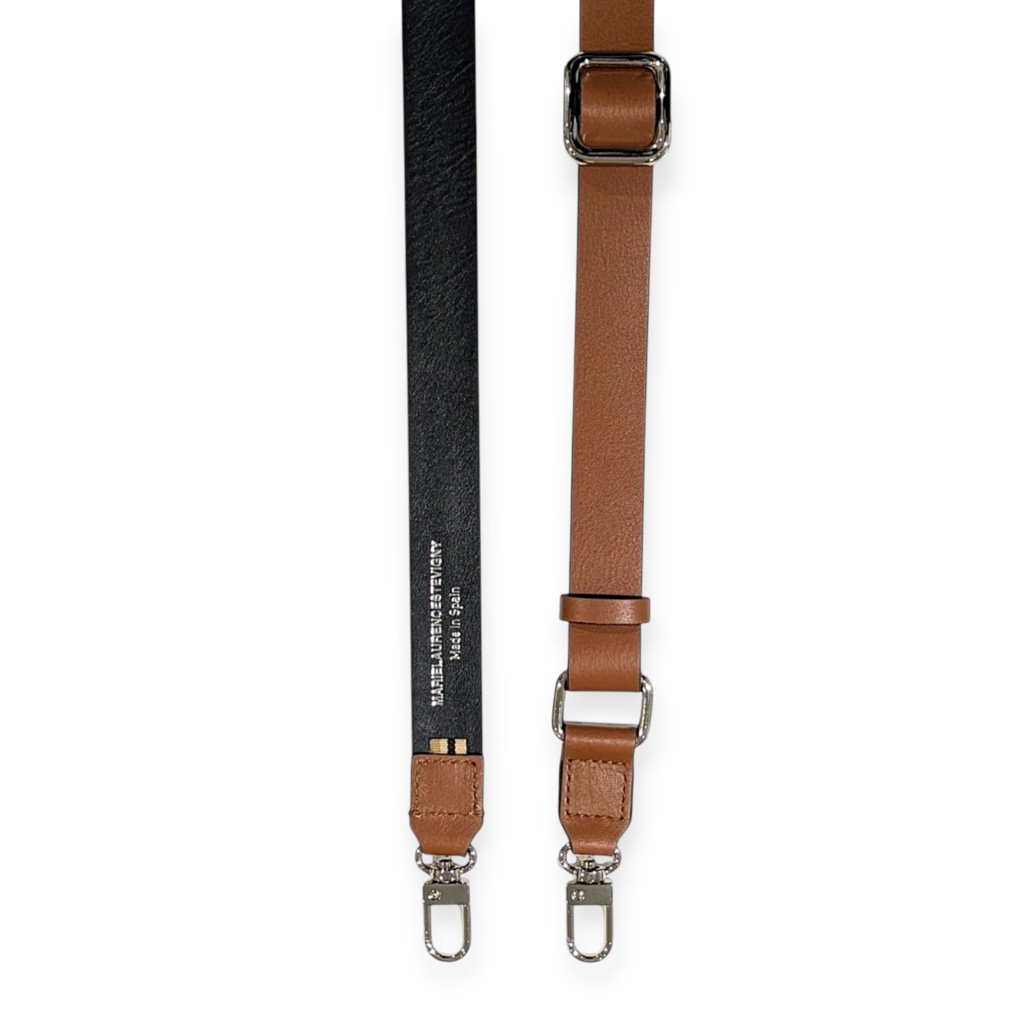MARIELAURENCESTEVIGNY-skin classic edition-large cross adjustable strap-tan black nickel d
