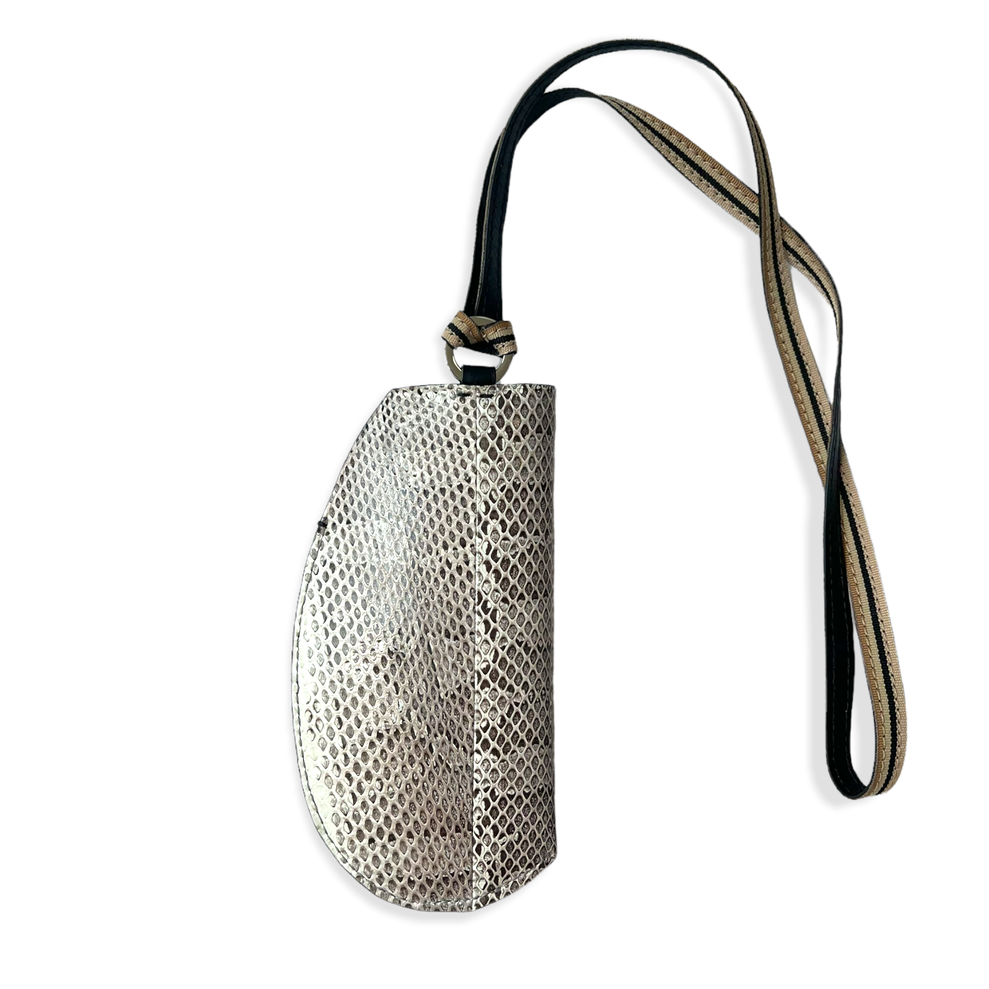 MLS GALSSES HOLDER SNAKE LEATHER BACK