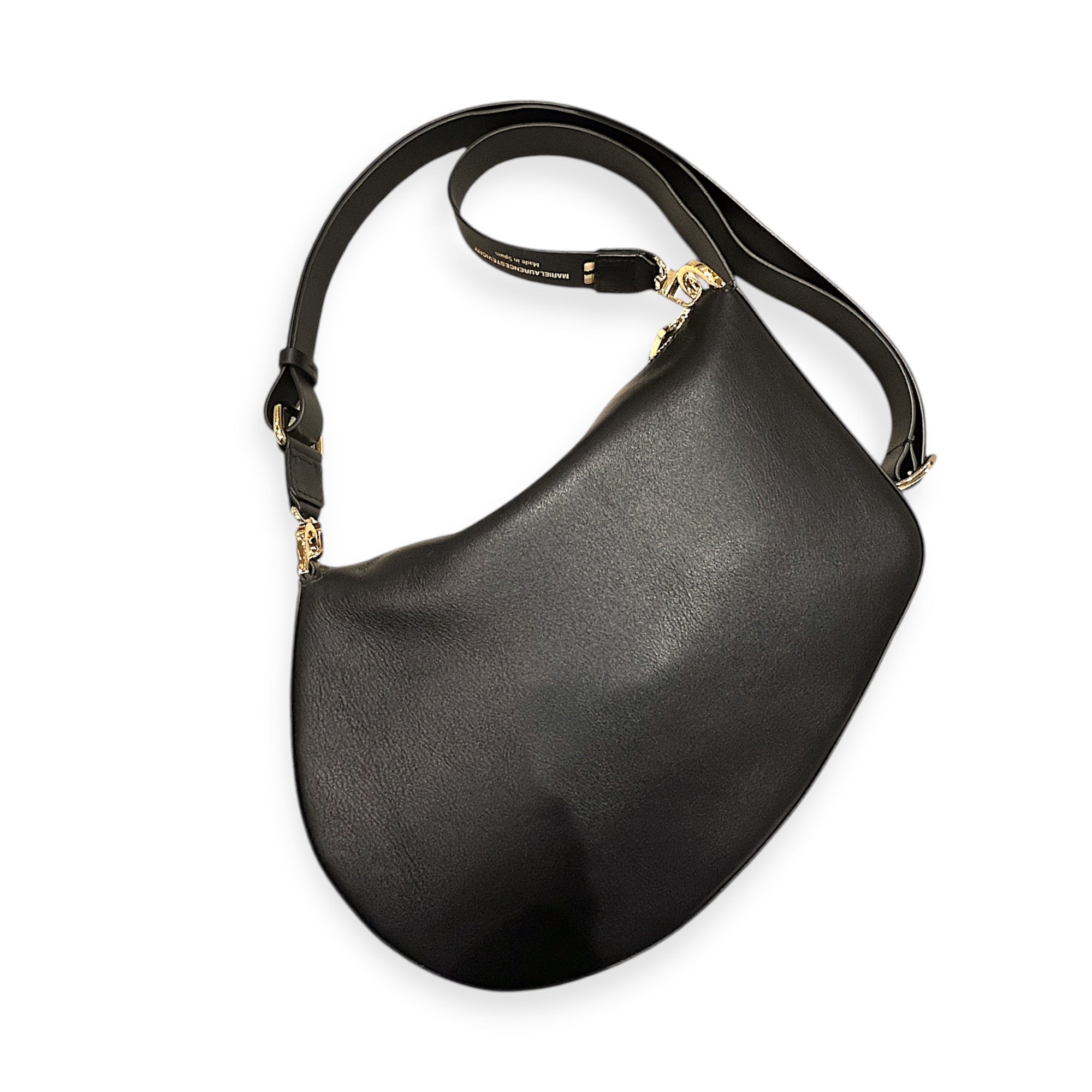 MARIELAURENCESTEVIGNY-gold edition-narrow cross adjustable strap-gold   metallic leather a