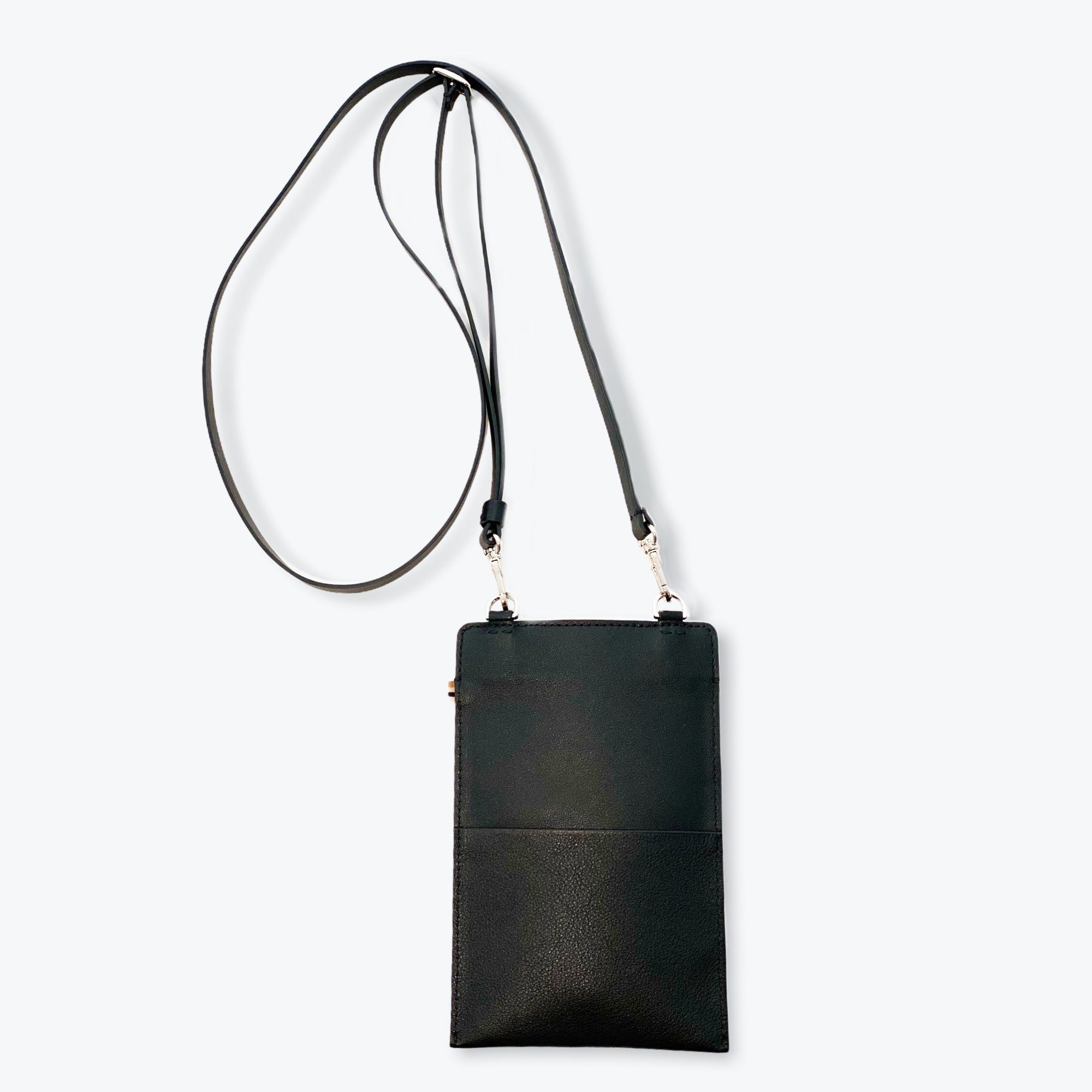 Sac téléphone - My phone - Noir et finitions argentées