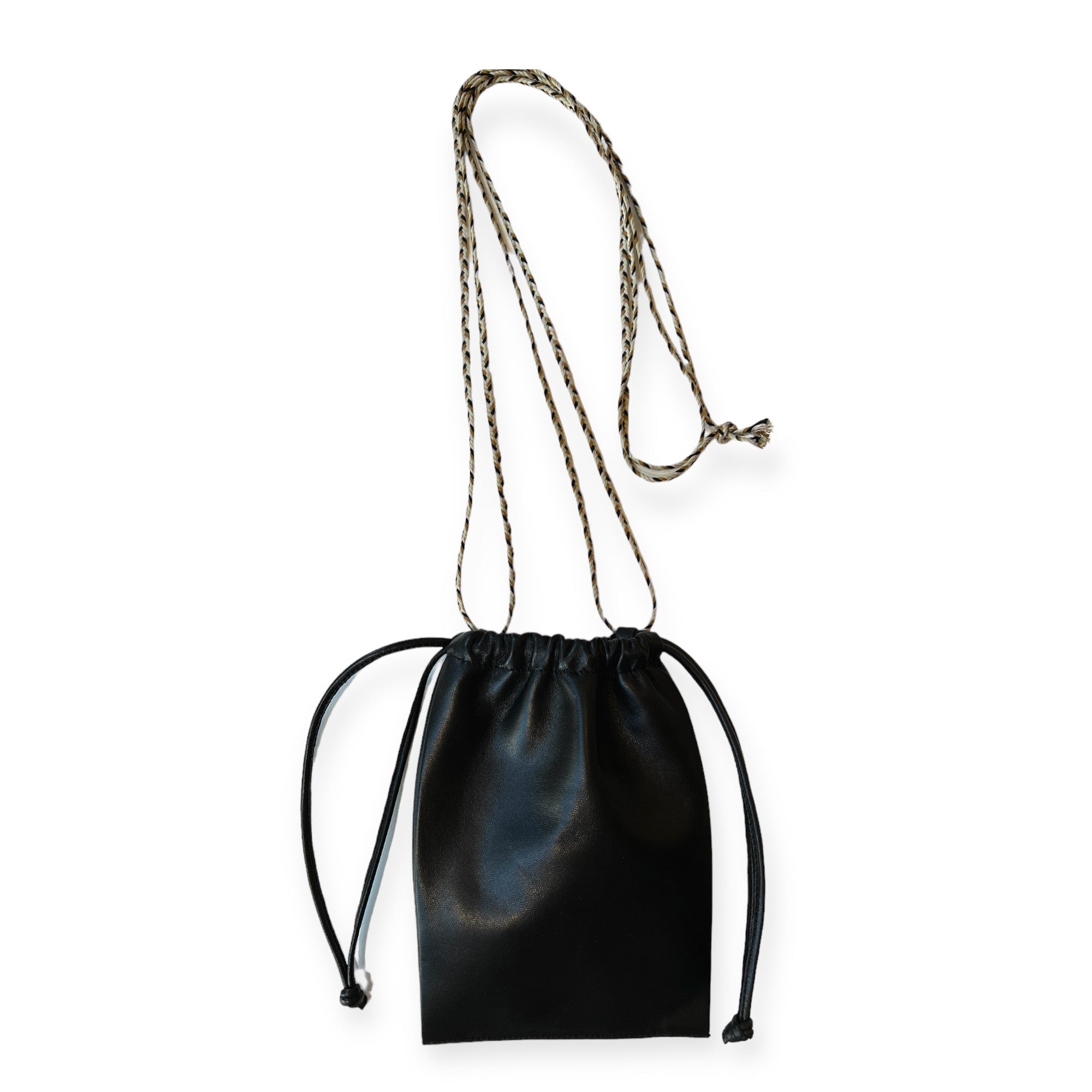 Pochette à lien de serrage - String nano - Noir