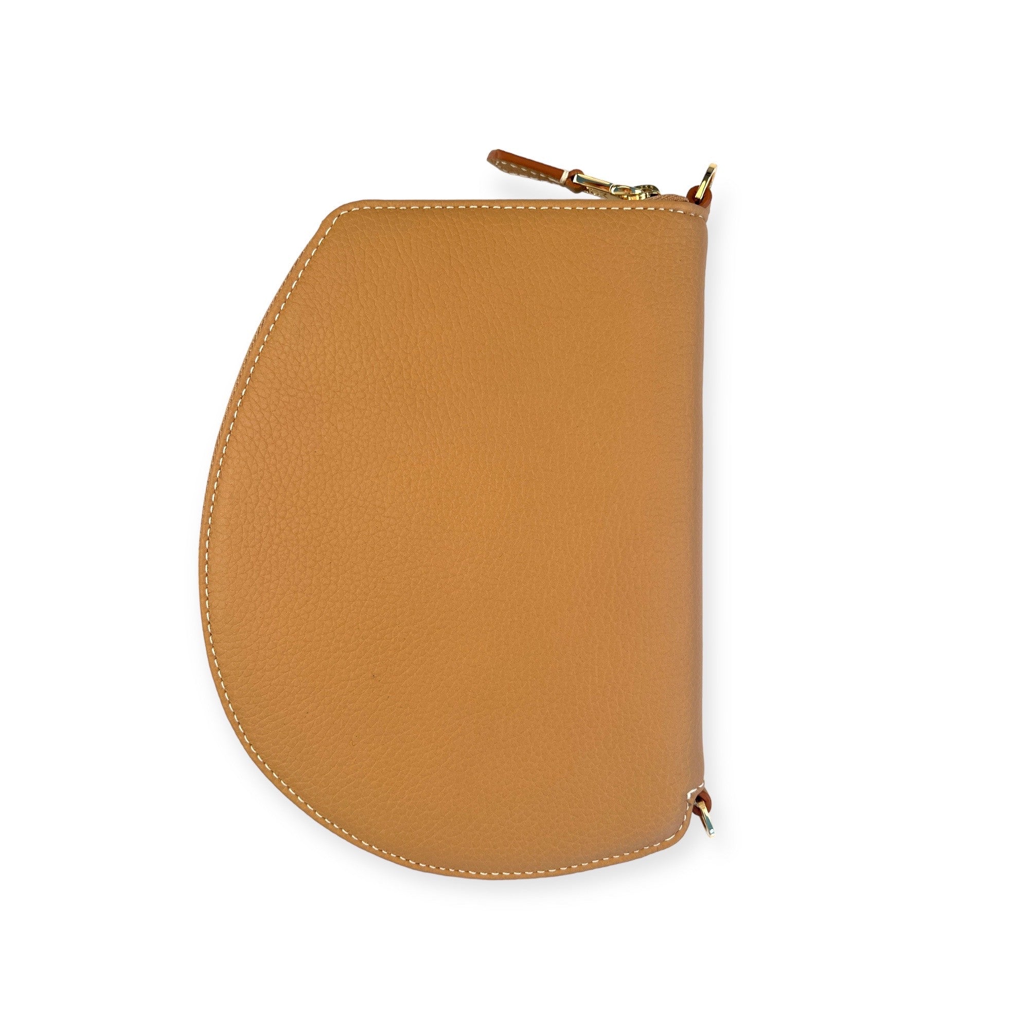 Pochette organisée bandoulière - Pocket medium - Miel finitions dorées
