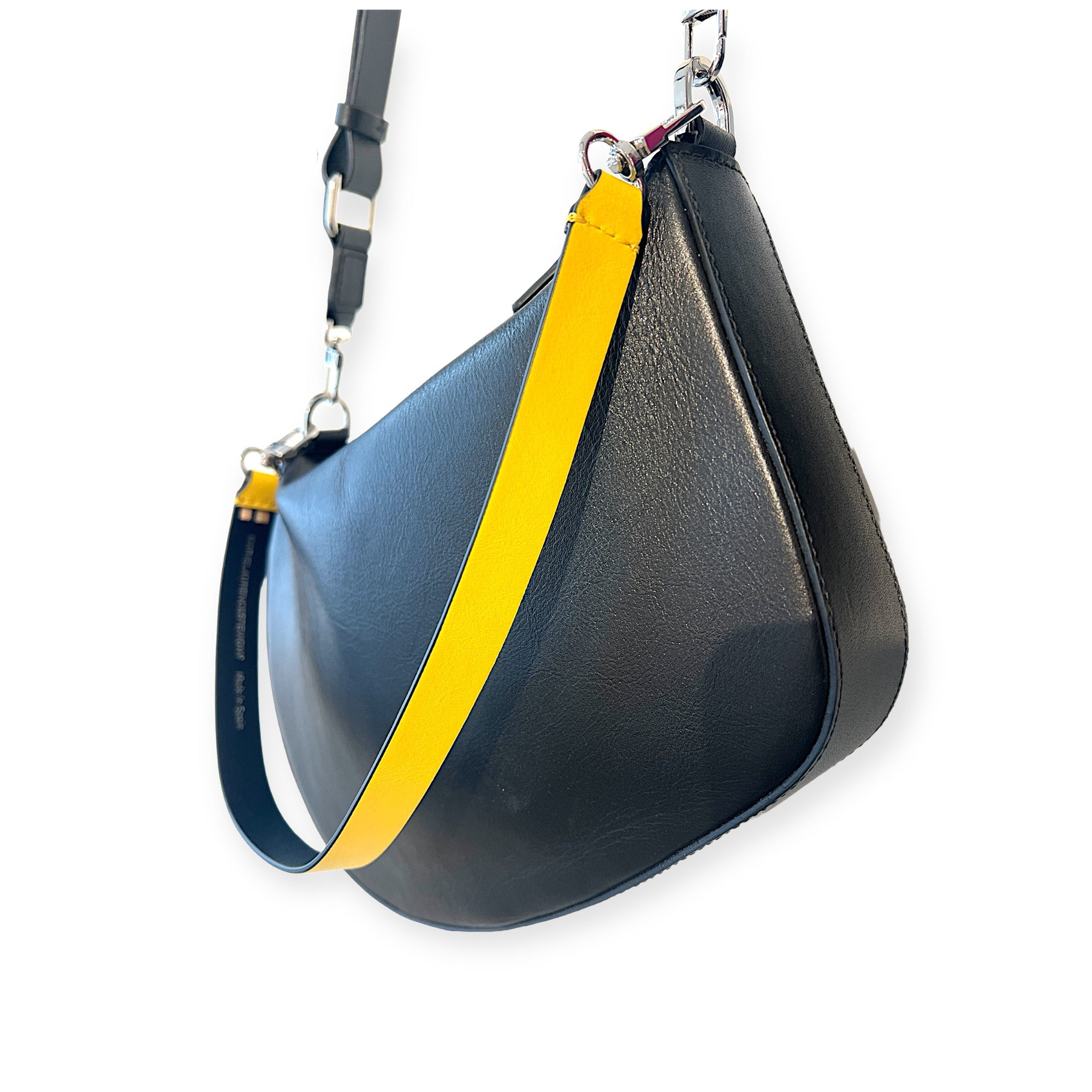 marielaurencestevigny-Zip baguette maxi black nickel - cross micro yellow.JPG