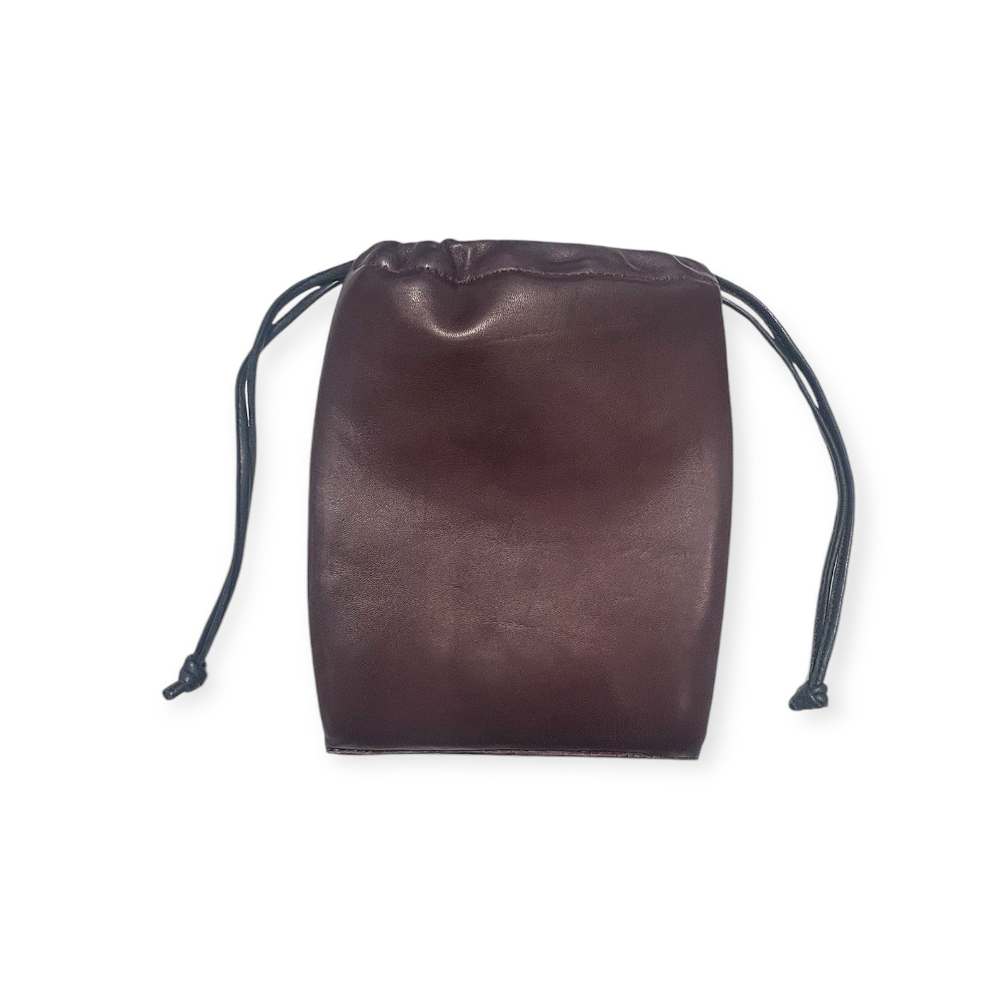 Pochette à lien de serrage - String micro - Bordeaux et noir