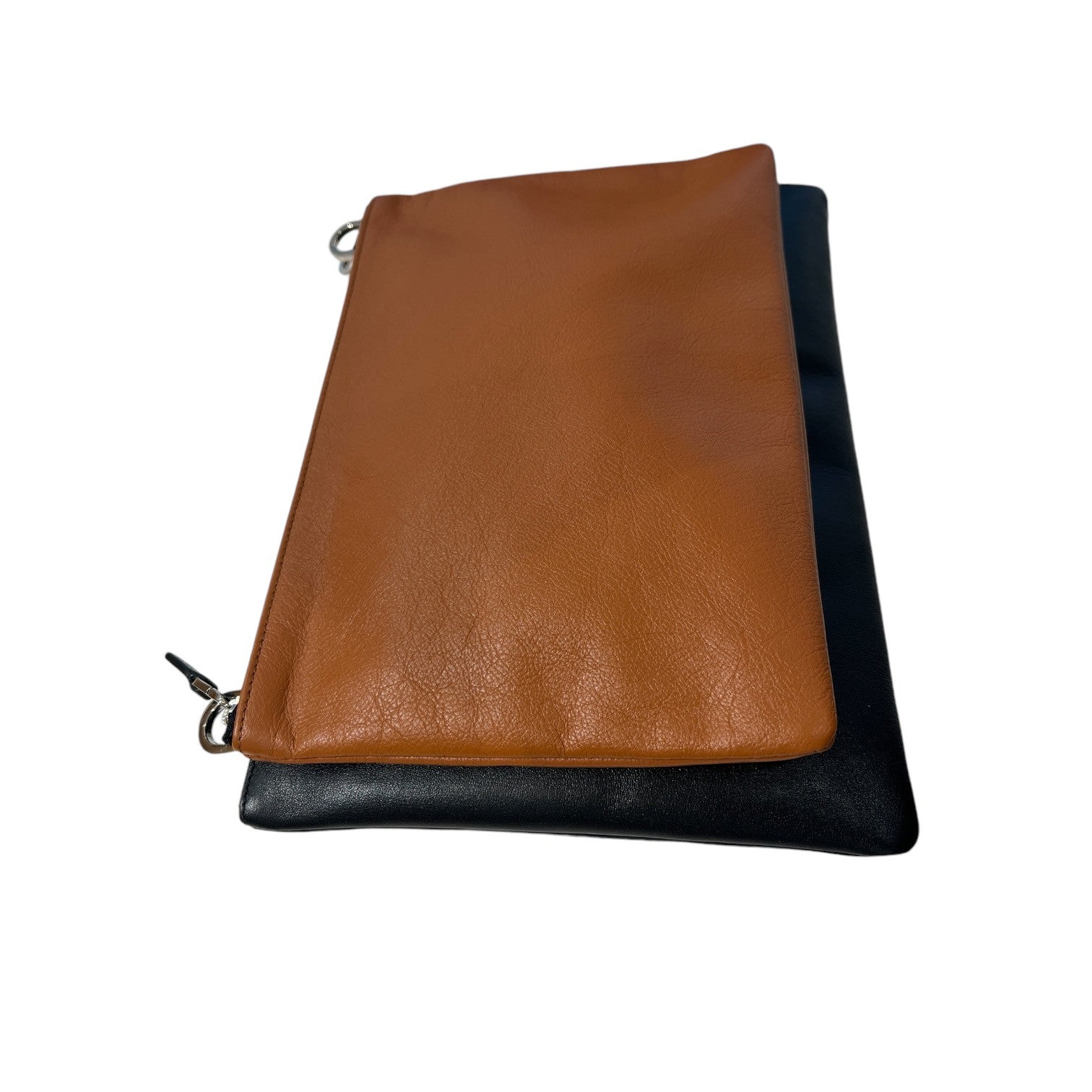 MARIELAURENCESTEVIGNY_DUO Pocket mixte Black black tan-side- flat view- double poche .JPG
