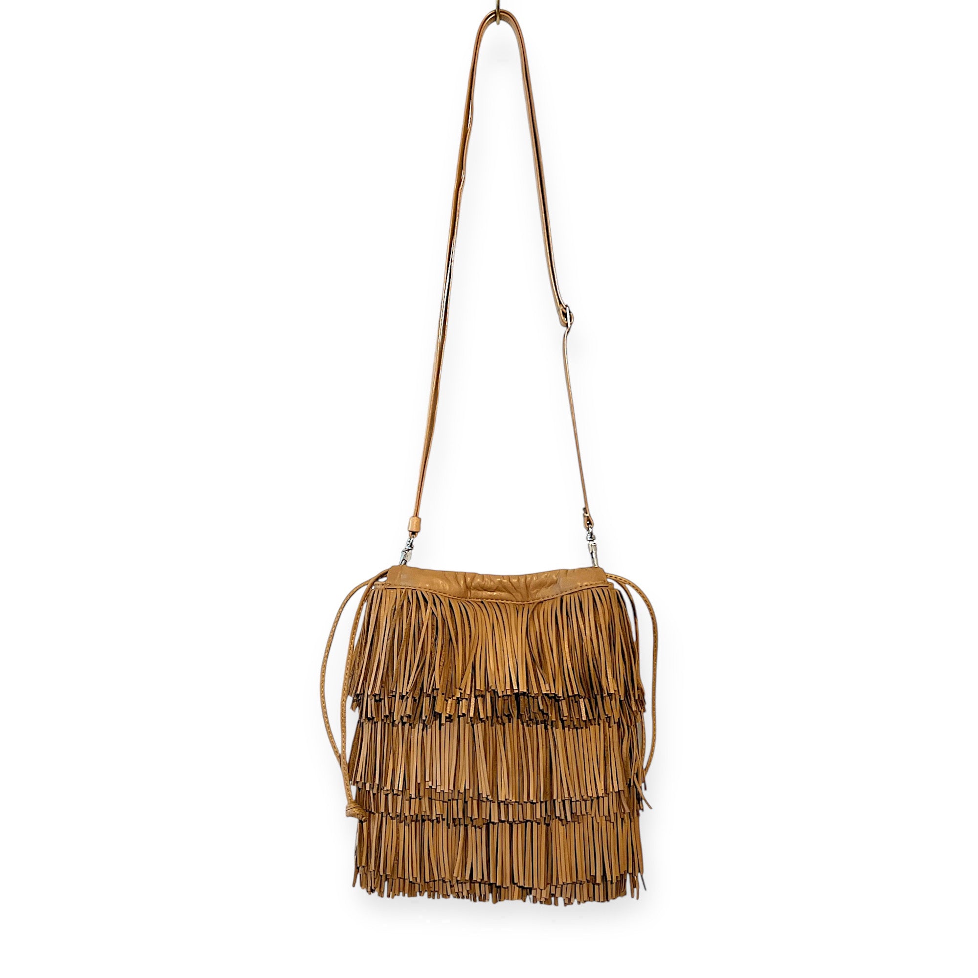 MARIELAURENCESTEVIGNY__String pouches micro-natural leather -fringes-packshoot- with thin 