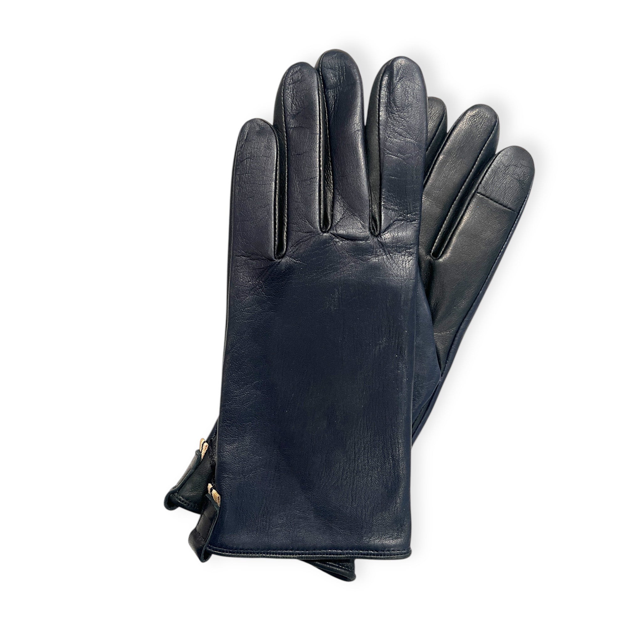MARIELAURENCESTEVIGNY-skin classic edition-gloves-Simple gloves-Navy blue_black frontside.