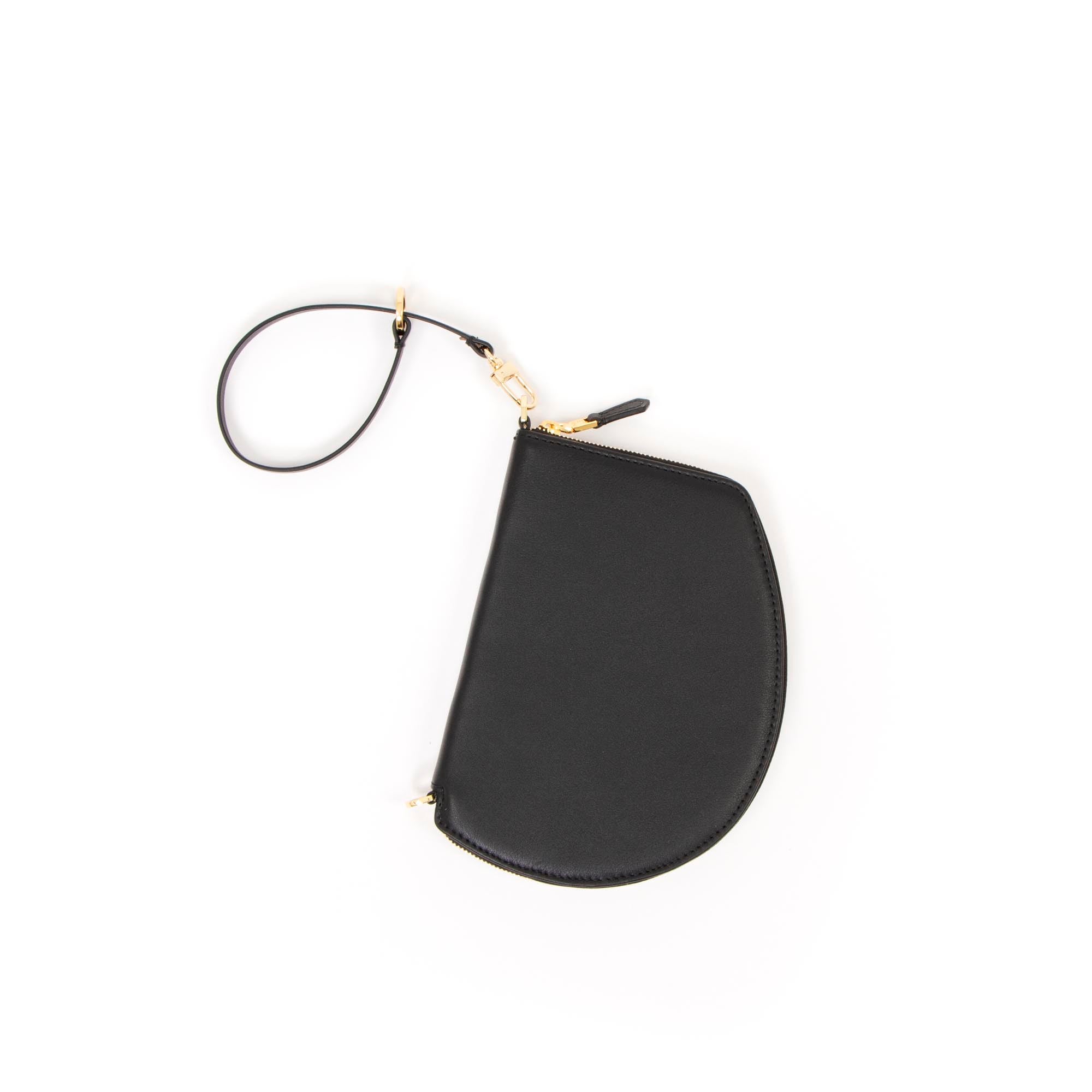 Pochette organisée - Pocket medium - Noir et finitions dorées
