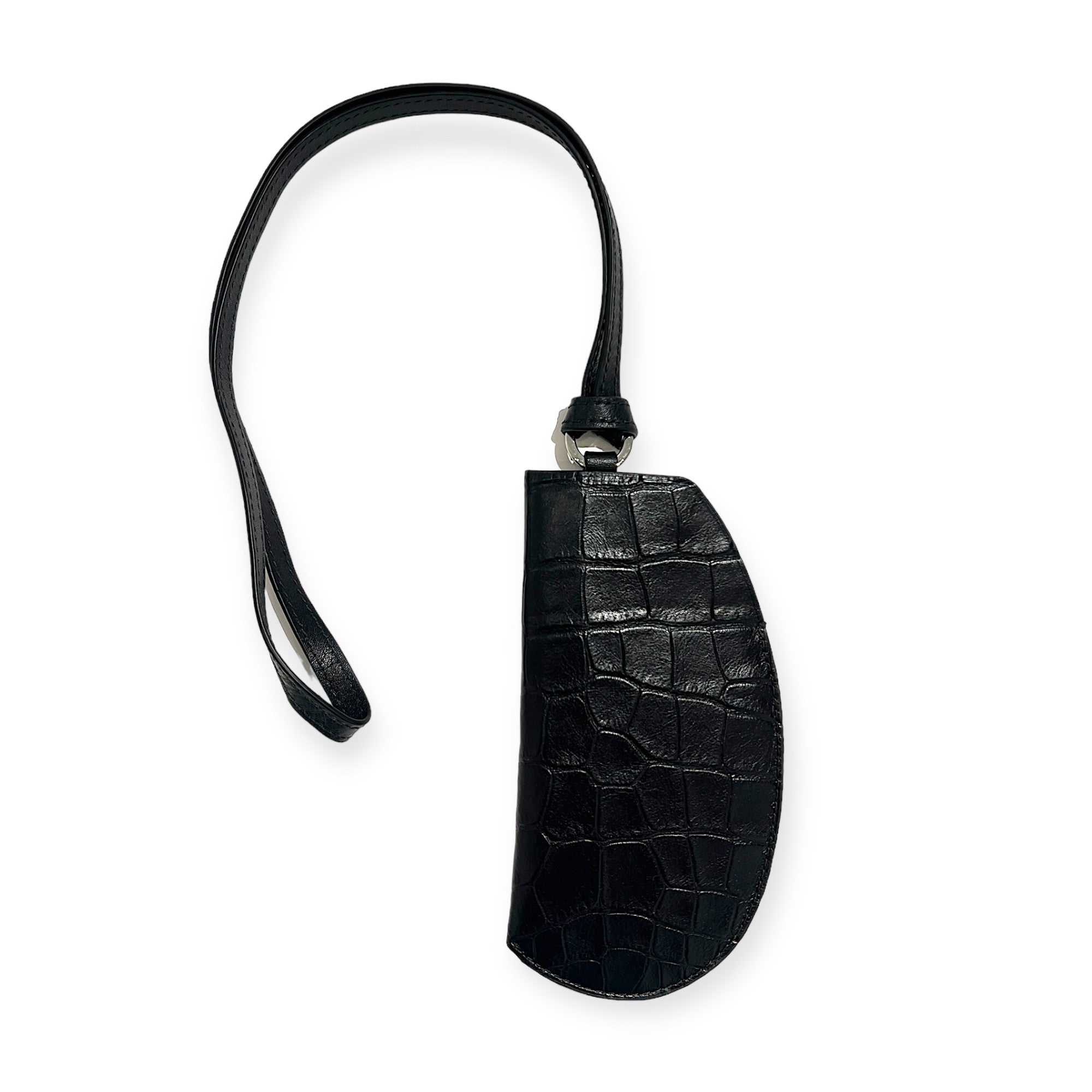 Étui à lunettes - Noir croco