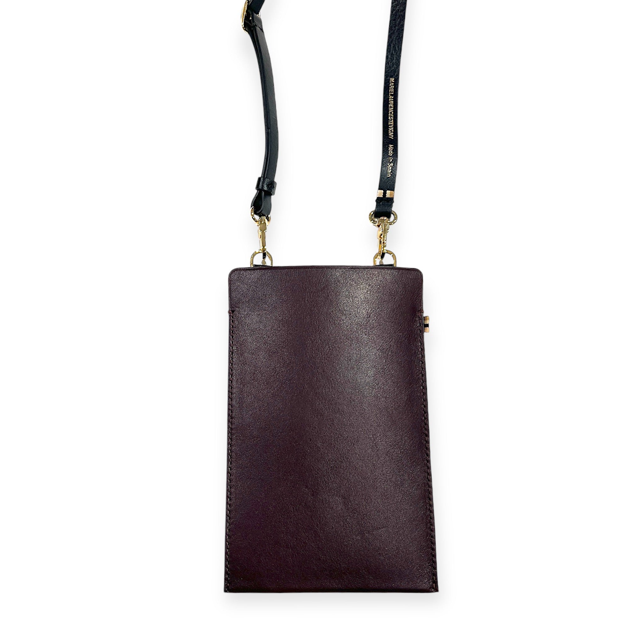 MARIELAURENCESTEVIGNY - burgundy- Phone bag -front.JPG