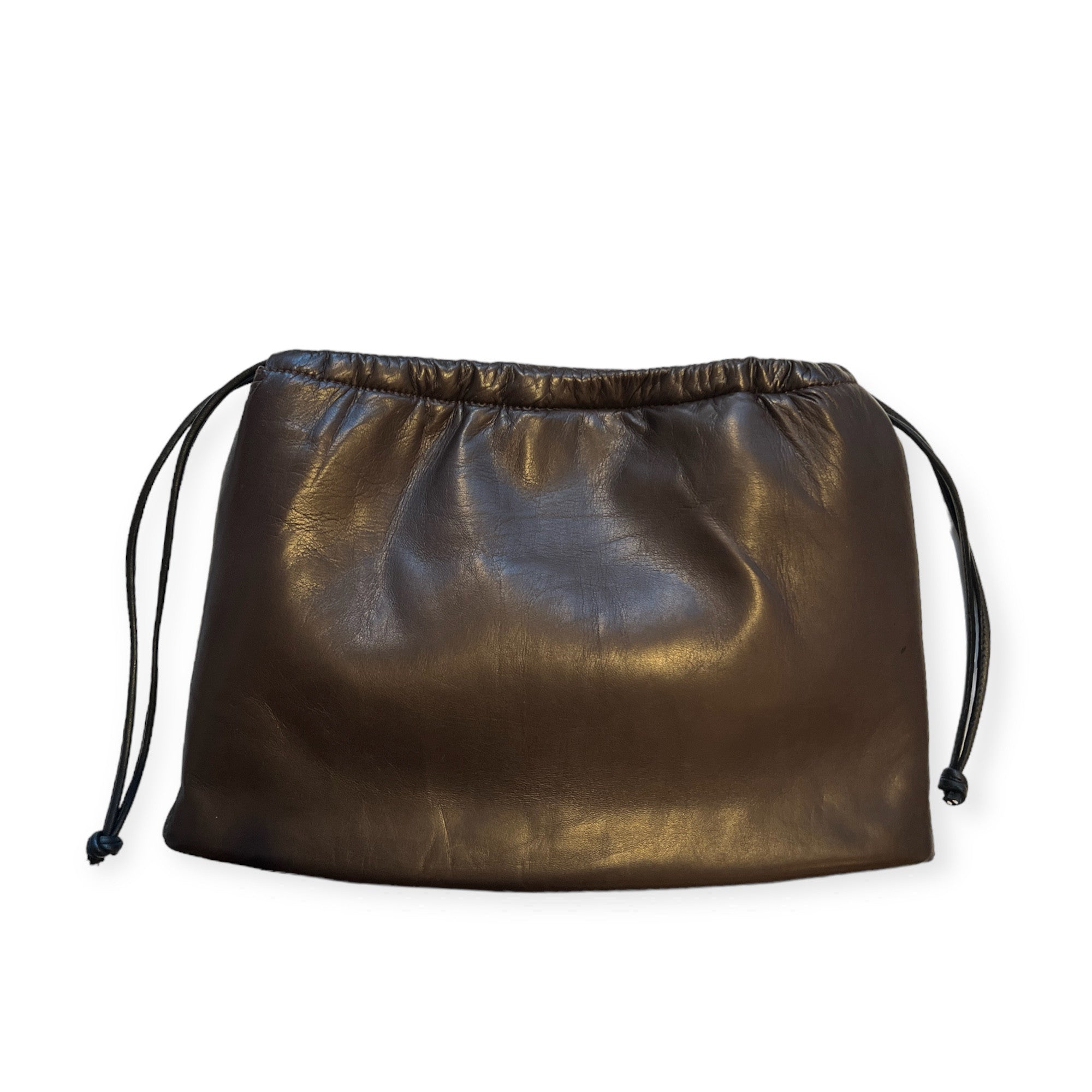 Pochette à lien de serrage - String medium - Ébène et noir