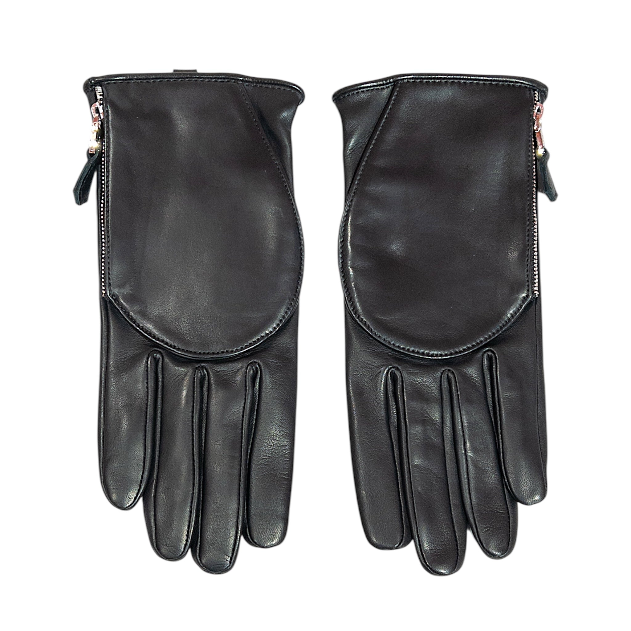 Pocket gloves - black with silver finish